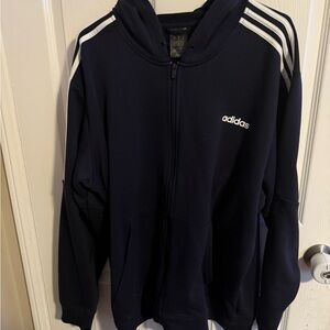 Men’s navy adidas hoodie size xxl